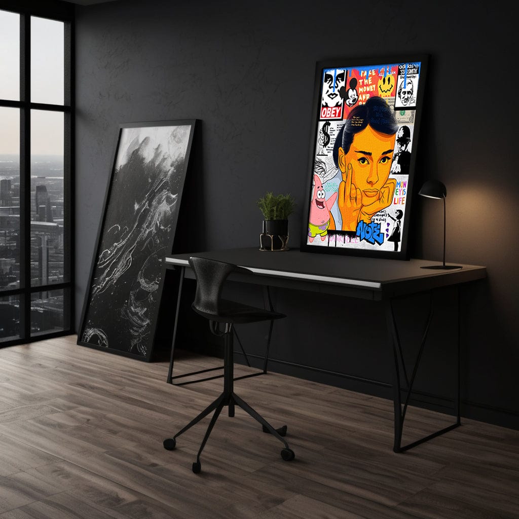 Audrey Hepburn - Leinwandbild Pop Art