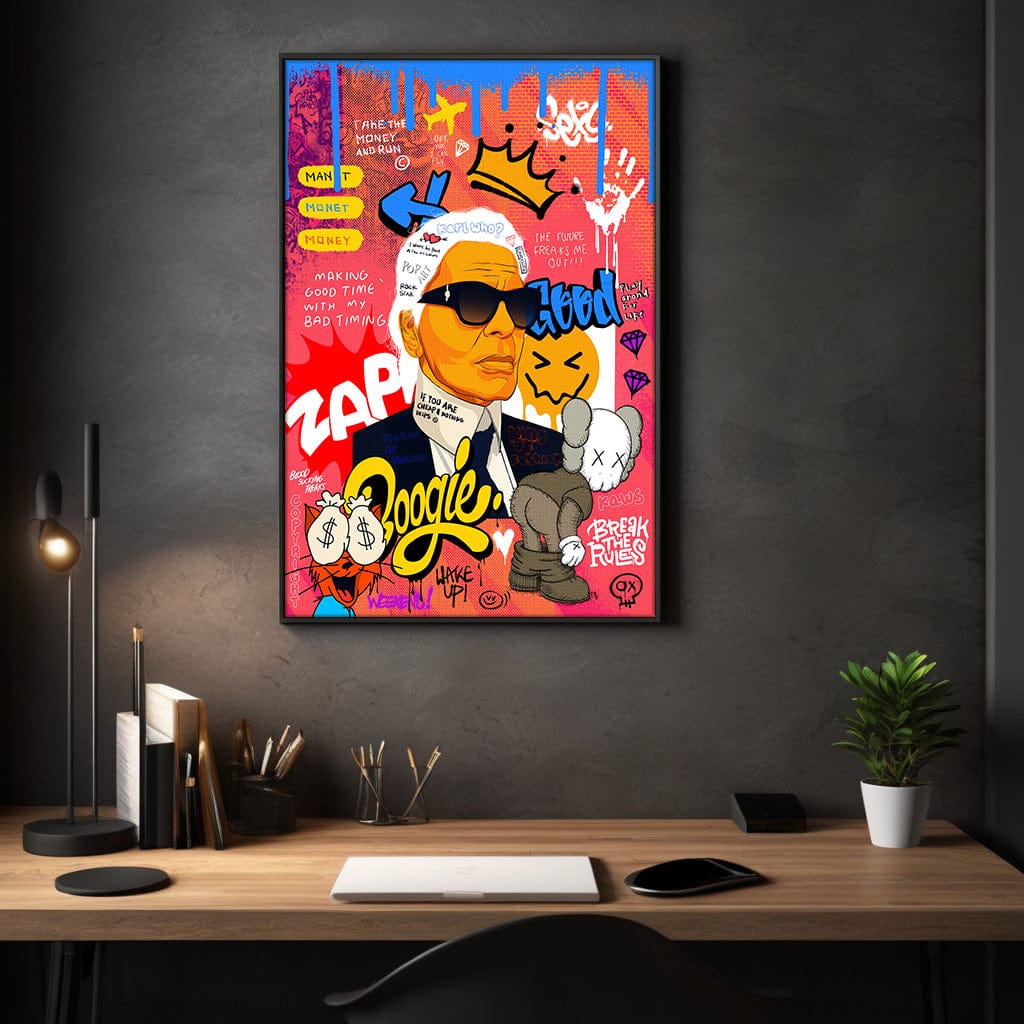 Badass Karl - Leinwandbild Pop Art