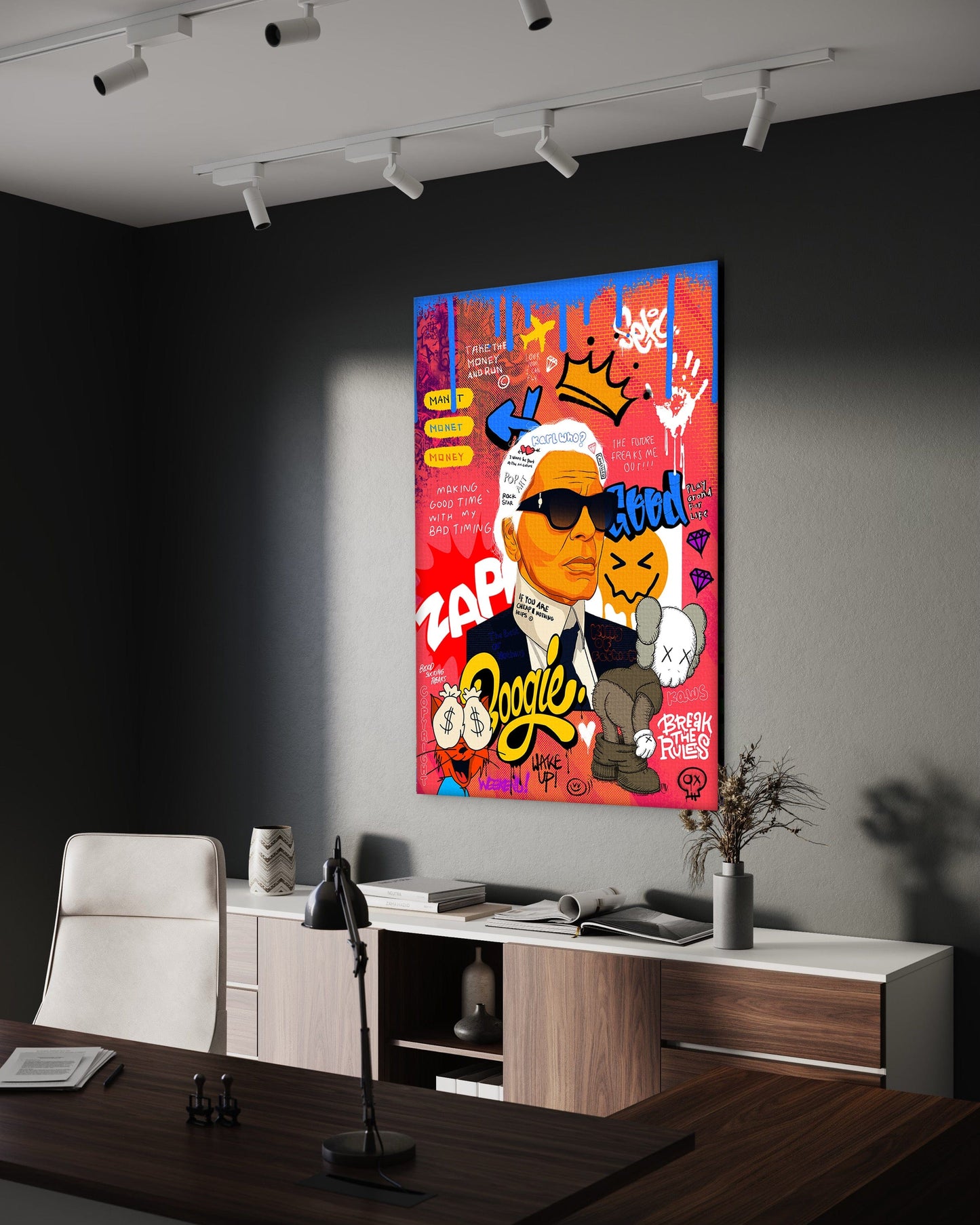 Badass Karl - Leinwandbild Pop Art