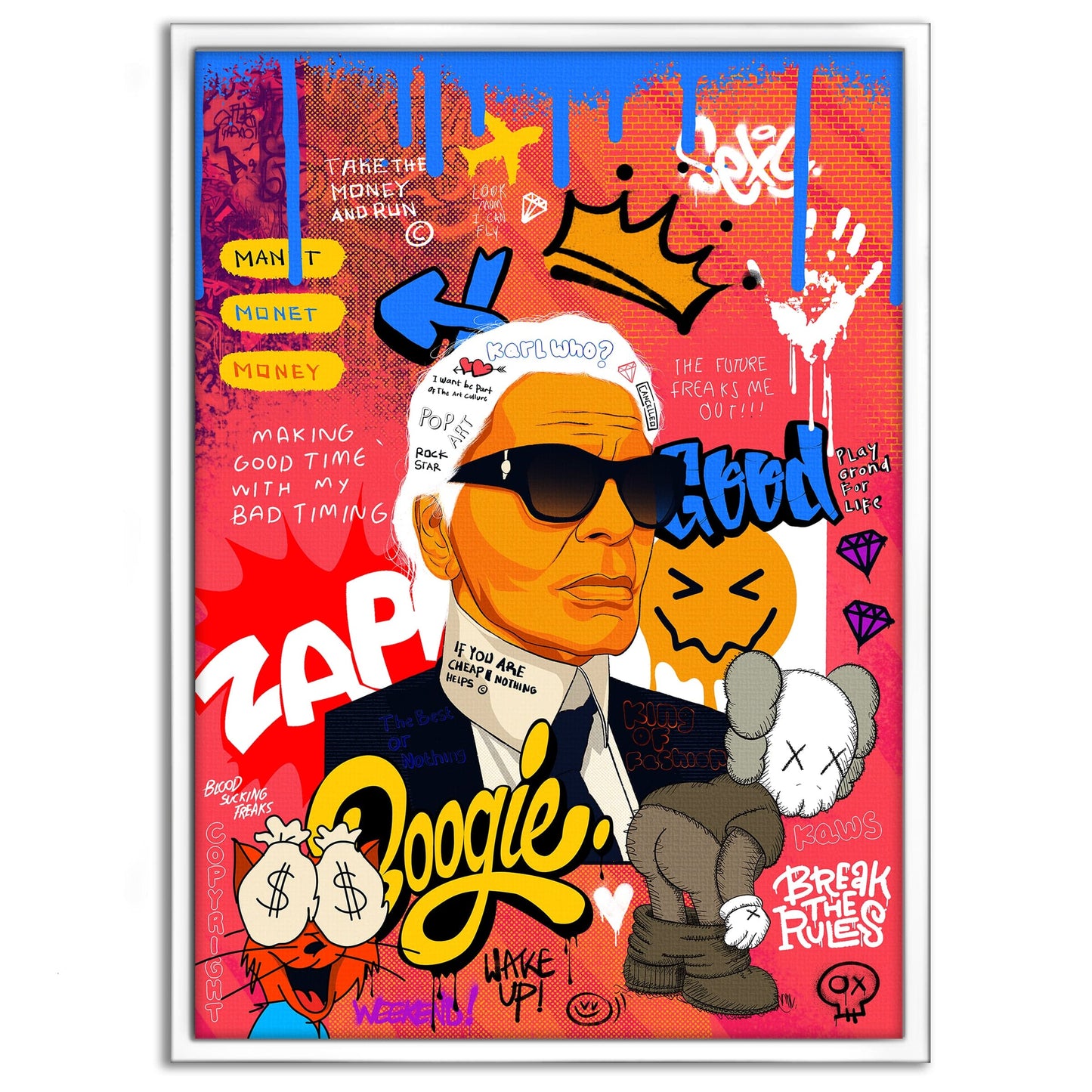 Badass Karl - Leinwandbild Pop Art