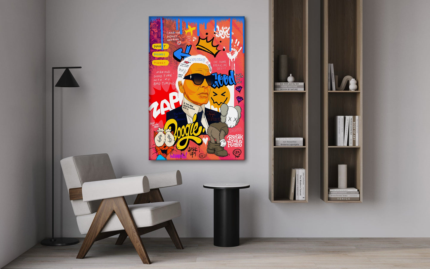 Badass Karl - Leinwandbild Pop Art