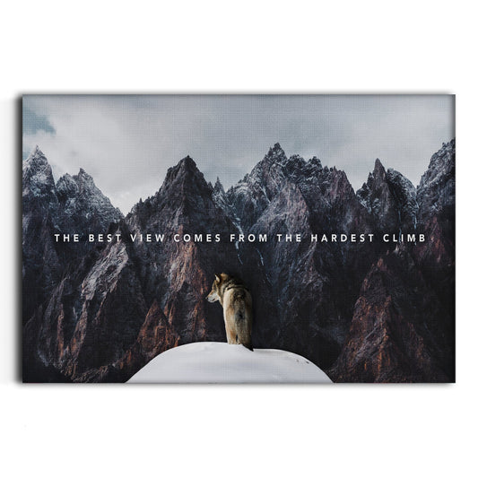 Best View - Leinwandbild Motivation