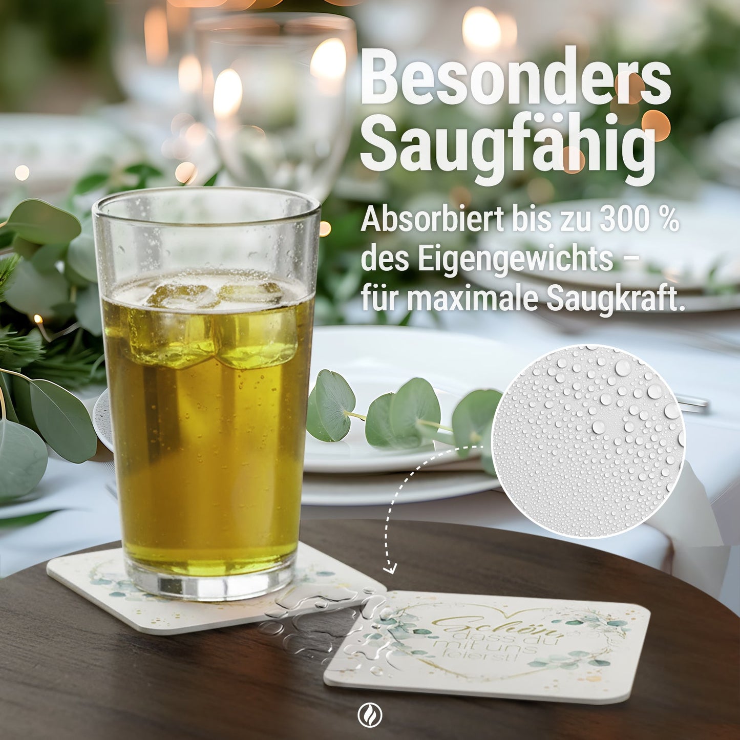 Bierdeckel Ruhrpott "Glück Auf" - 50x Ruhrgebiet Untersetzer