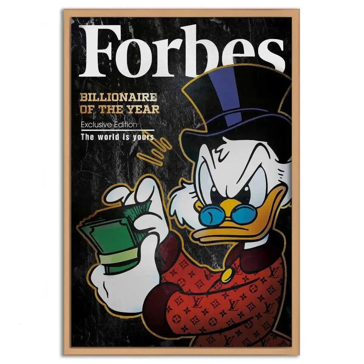 Billionaire of the year - Leinwandbild Motivation