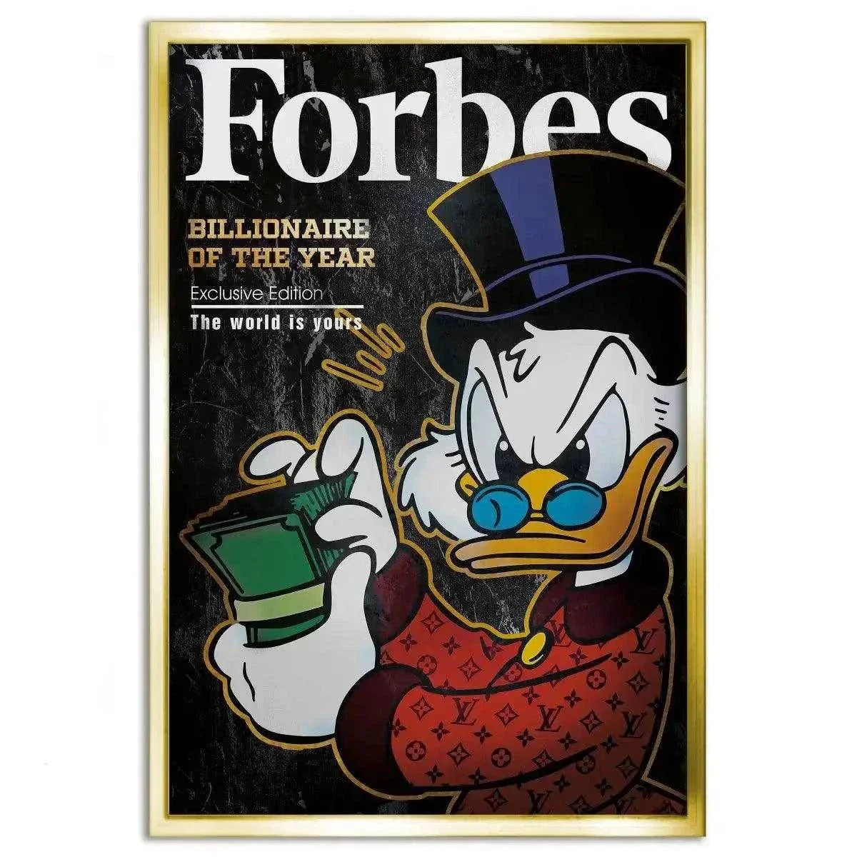 Billionaire of the year - Leinwandbild Motivation