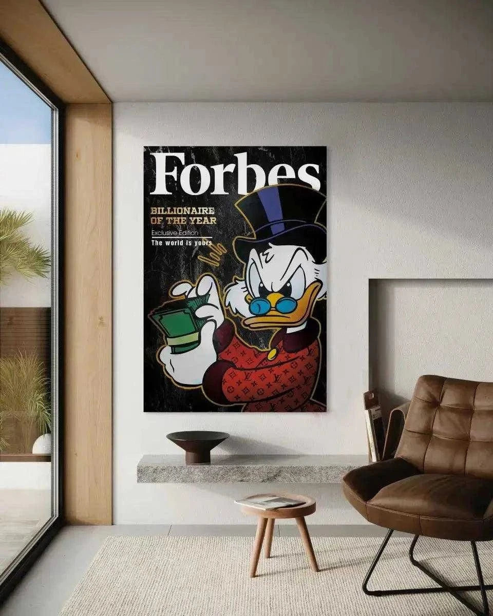 Billionaire of the year - Leinwandbild Motivation