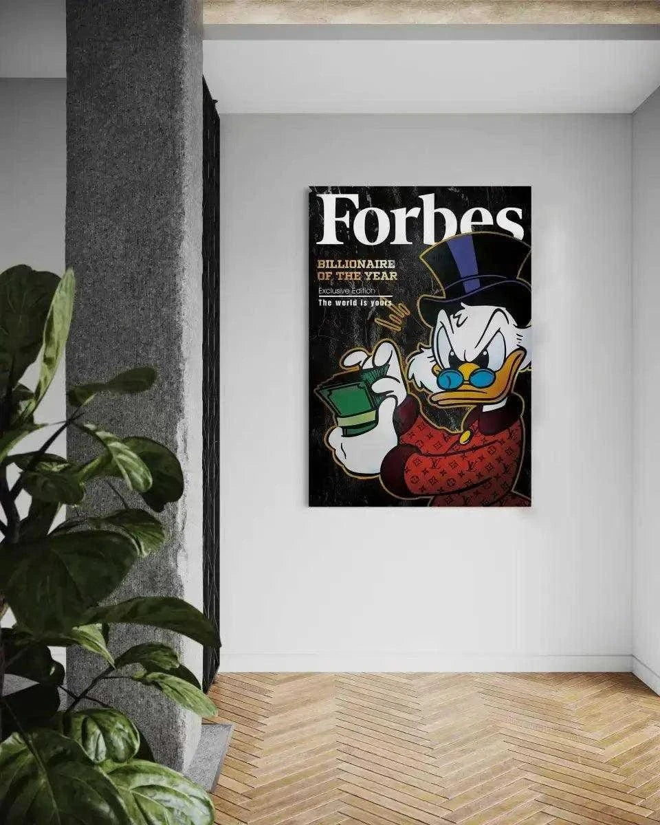 Billionaire of the year - Leinwandbild Motivation