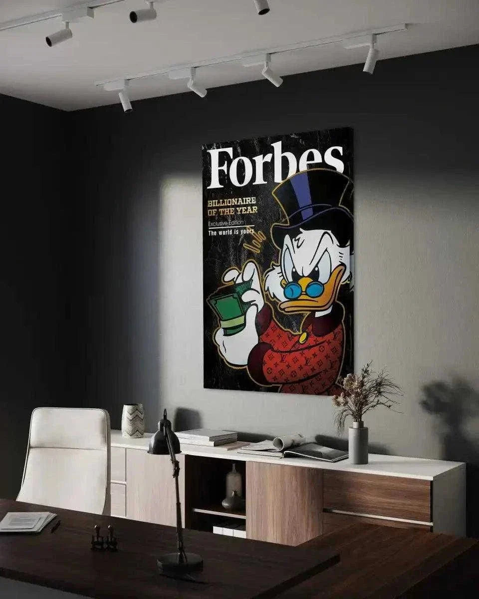 Billionaire of the year - Leinwandbild Motivation