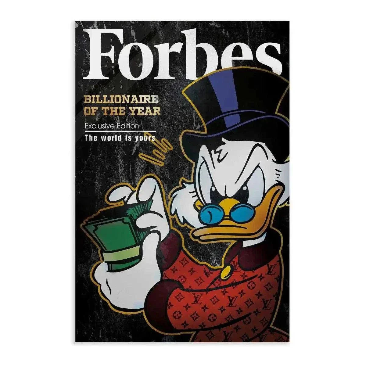 Billionaire of the year - Leinwandbild Motivation