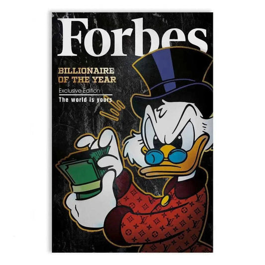 Billionaire of the year - Leinwandbild Motivation