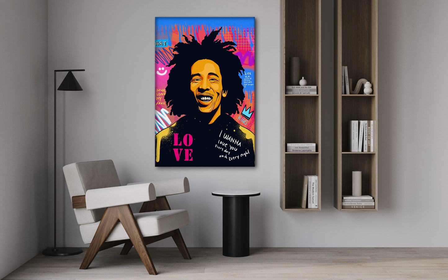 Bob Marley - Leinwandbild Pop Art