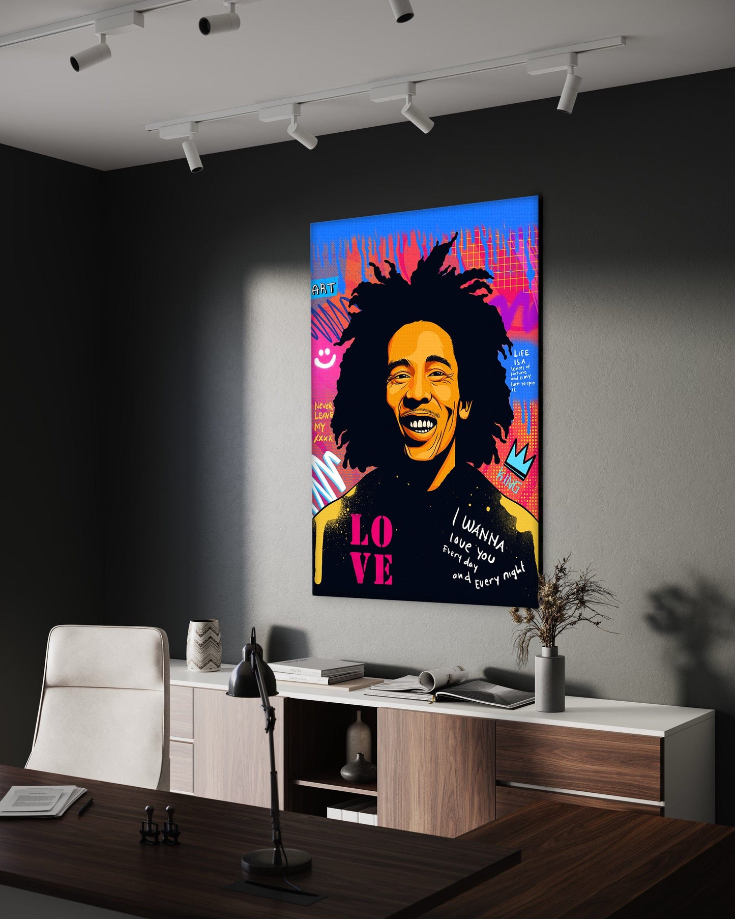 Bob Marley - Leinwandbild Pop Art