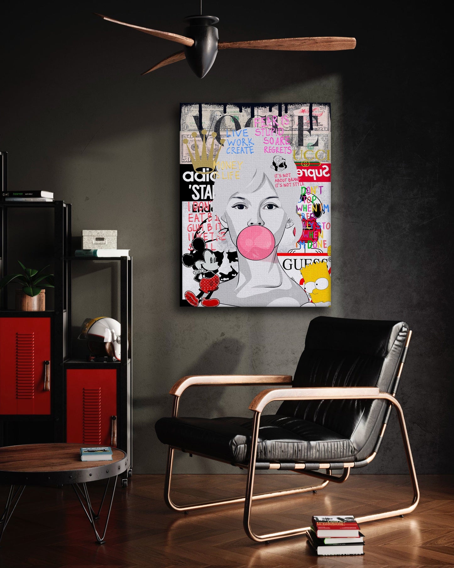 Brigitte Bardot - Leinwandbild Pop Art