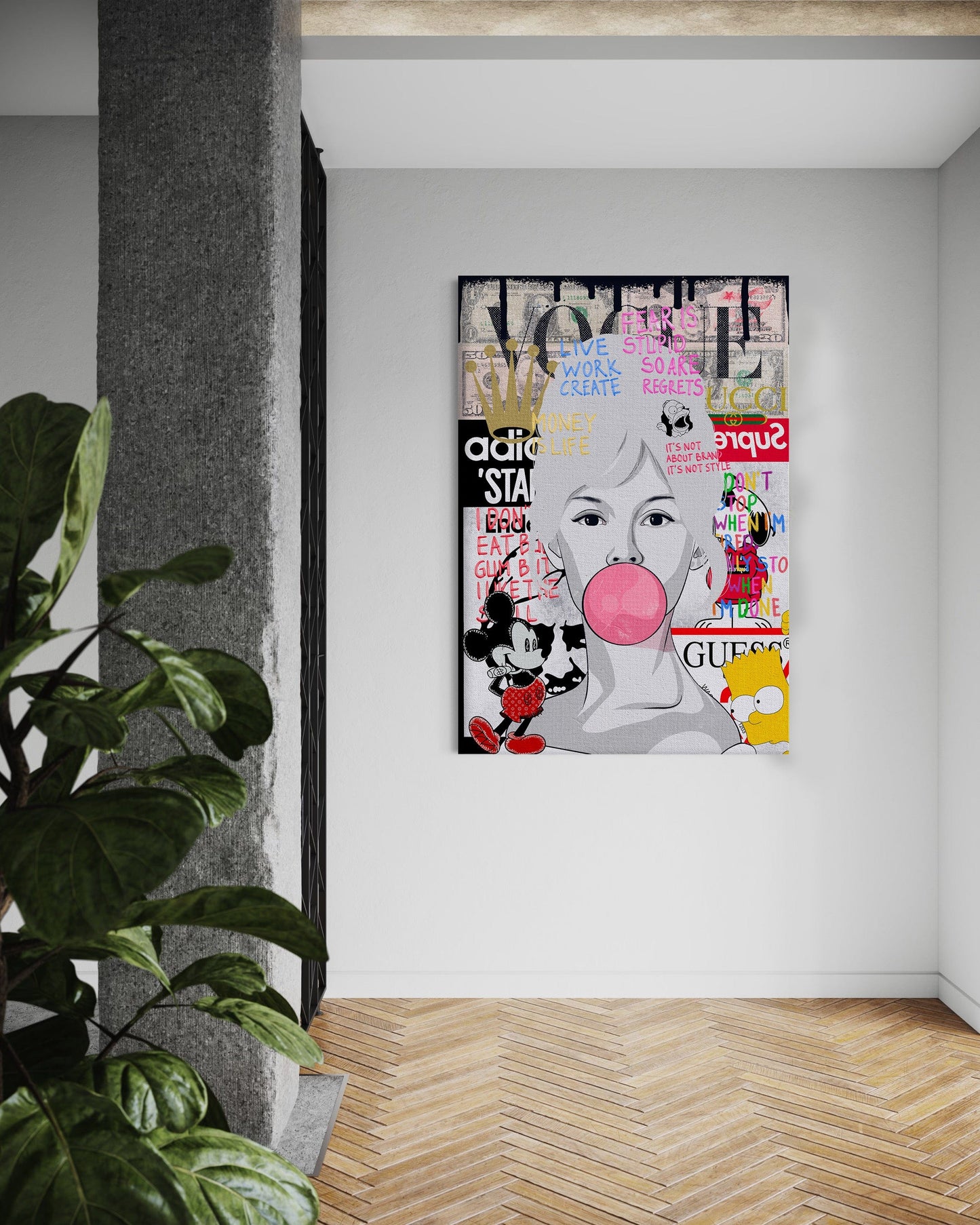 Brigitte Bardot - Leinwandbild Pop Art