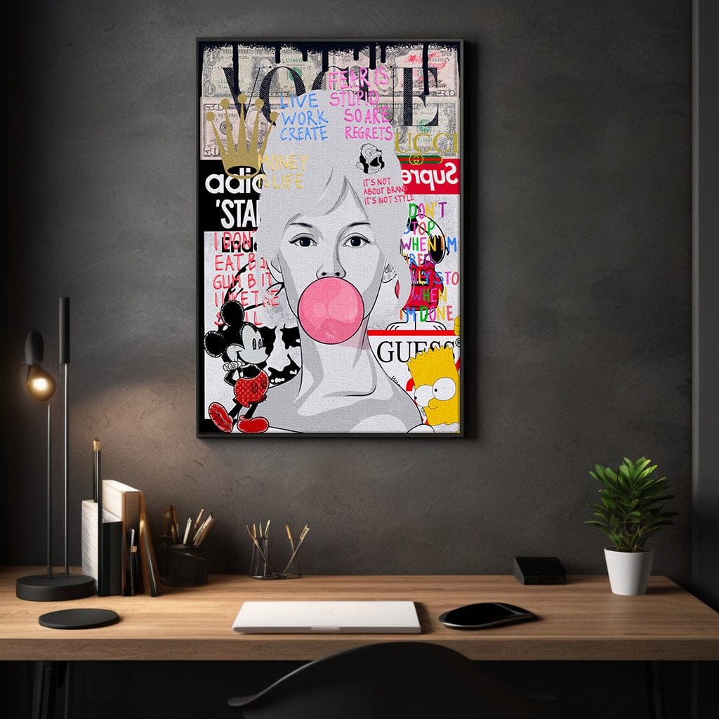 Brigitte Bardot - Leinwandbild Pop Art