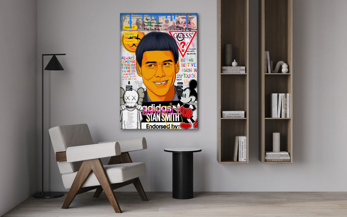 Carrey - Leinwandbild Pop Art