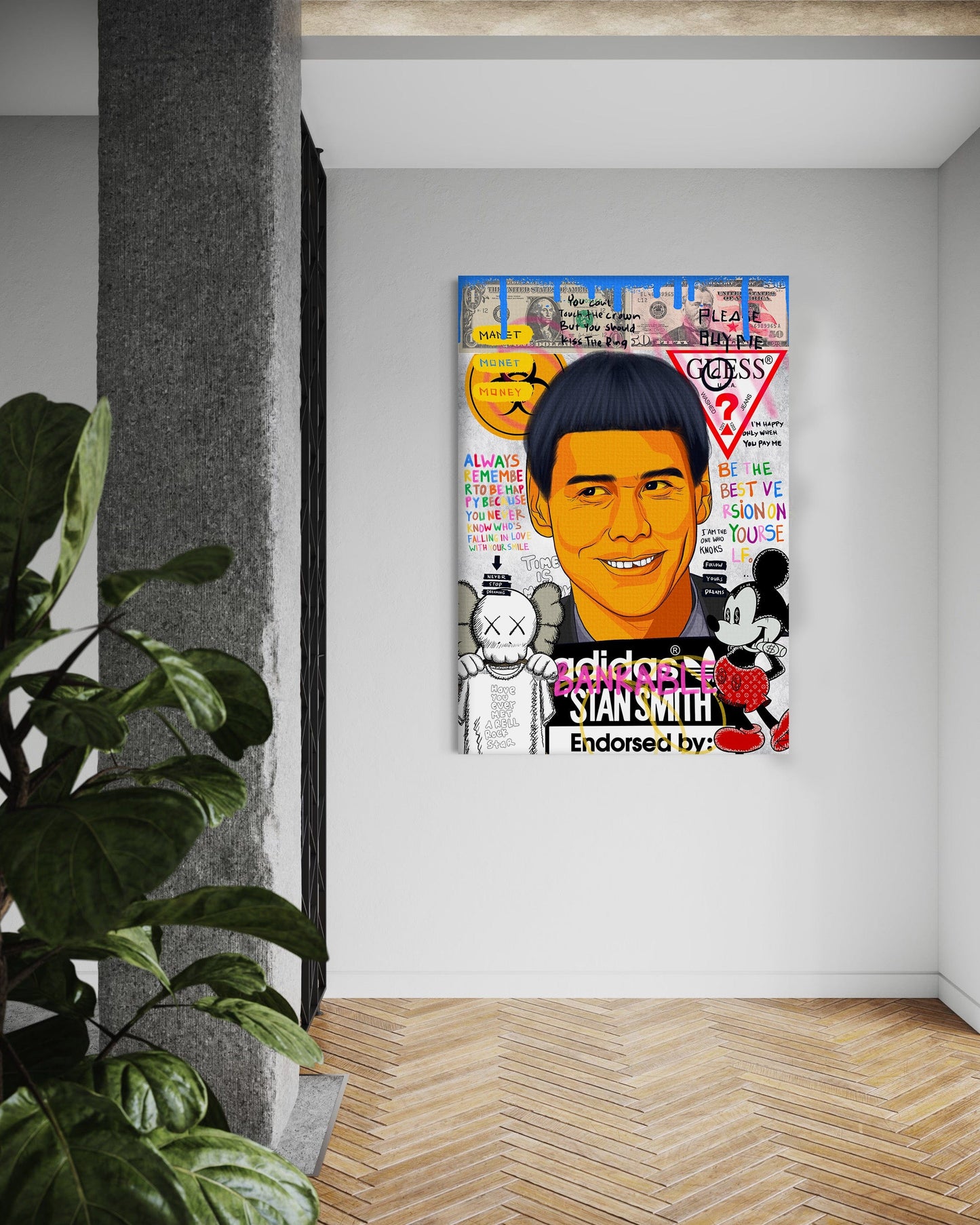 Carrey - Leinwandbild Pop Art