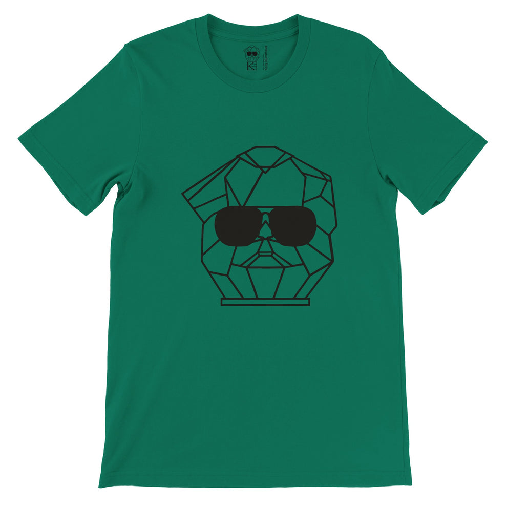 grünes Shirt mit Karl Marx Kopf