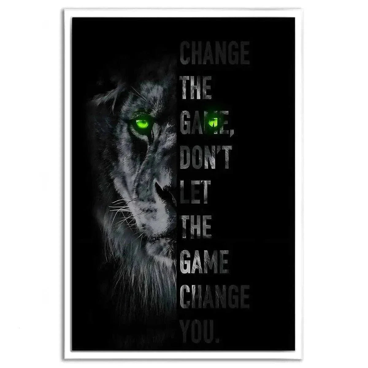 Change the game - Leinwandbild Motivation