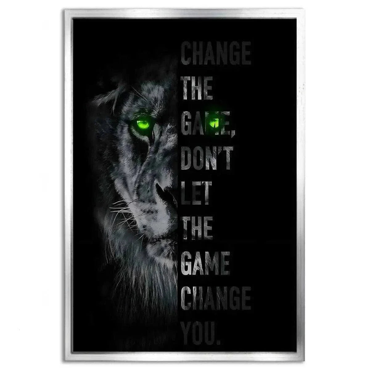 Change the game - Leinwandbild Motivation