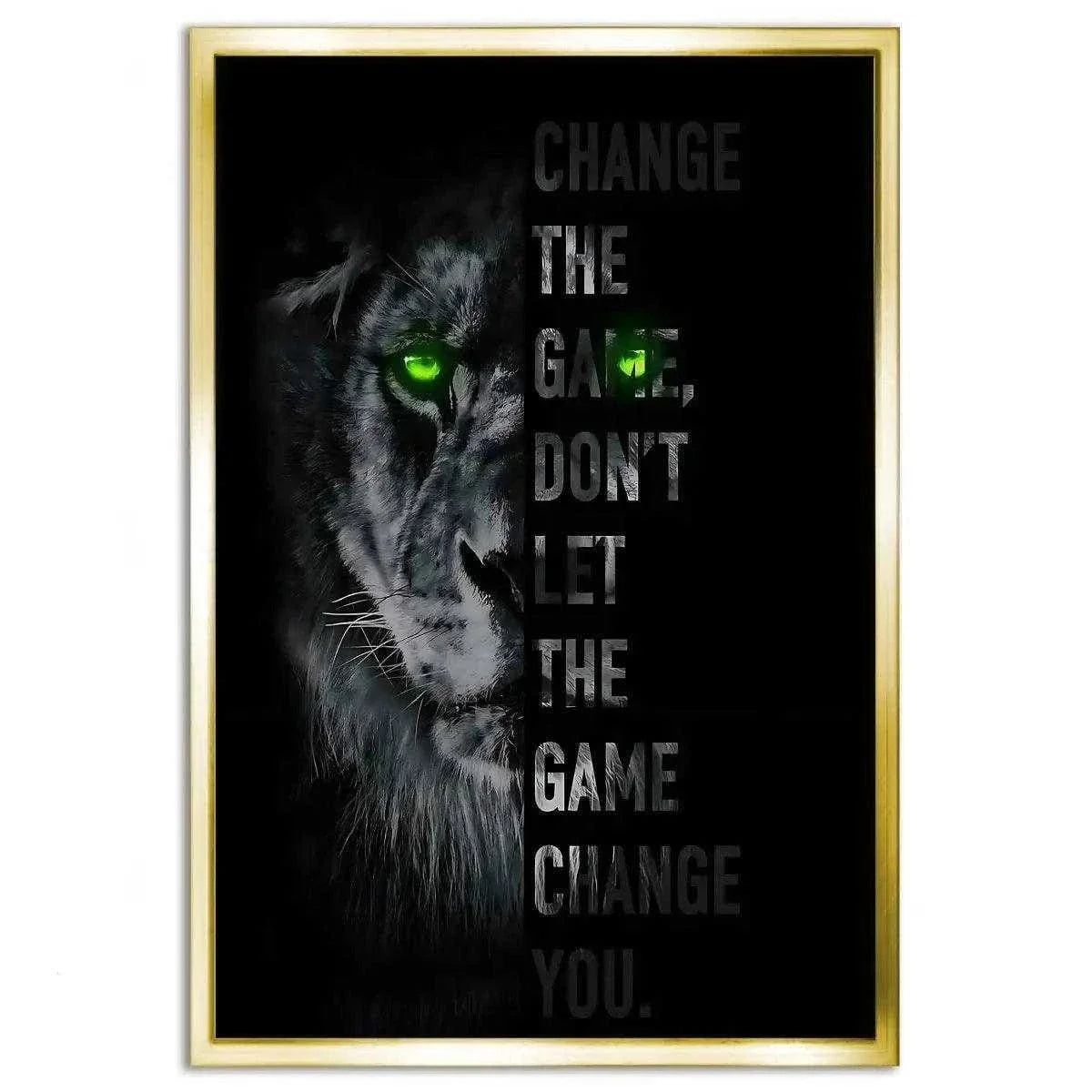 Change the game - Leinwandbild Motivation
