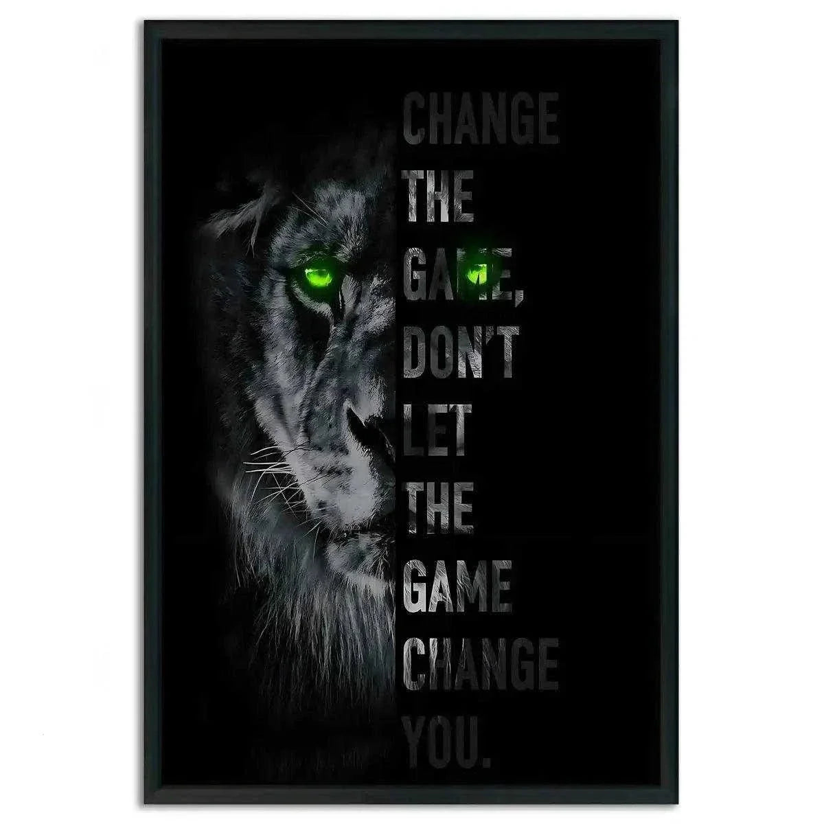 Change the game - Leinwandbild Motivation
