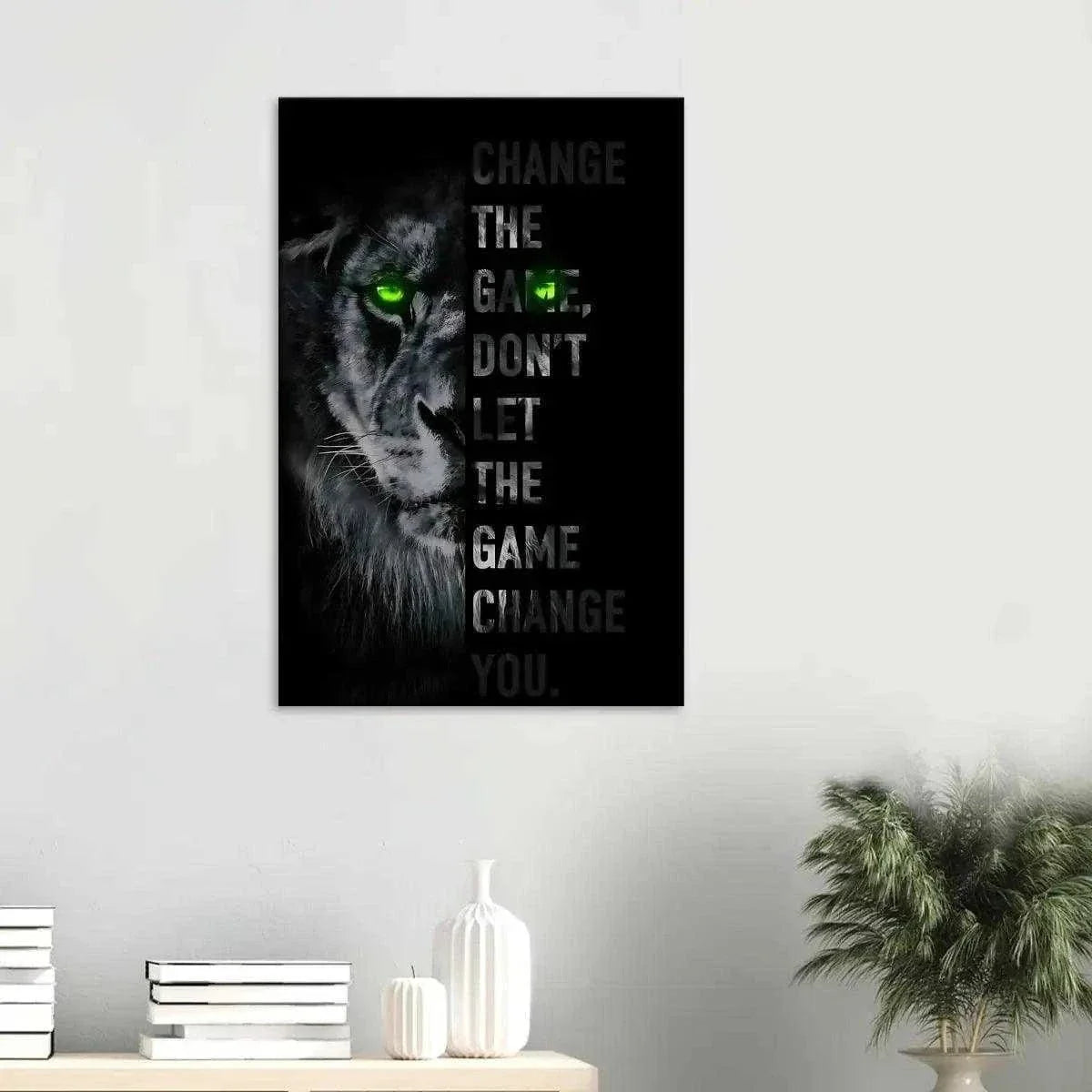 Change the game - Leinwandbild Motivation