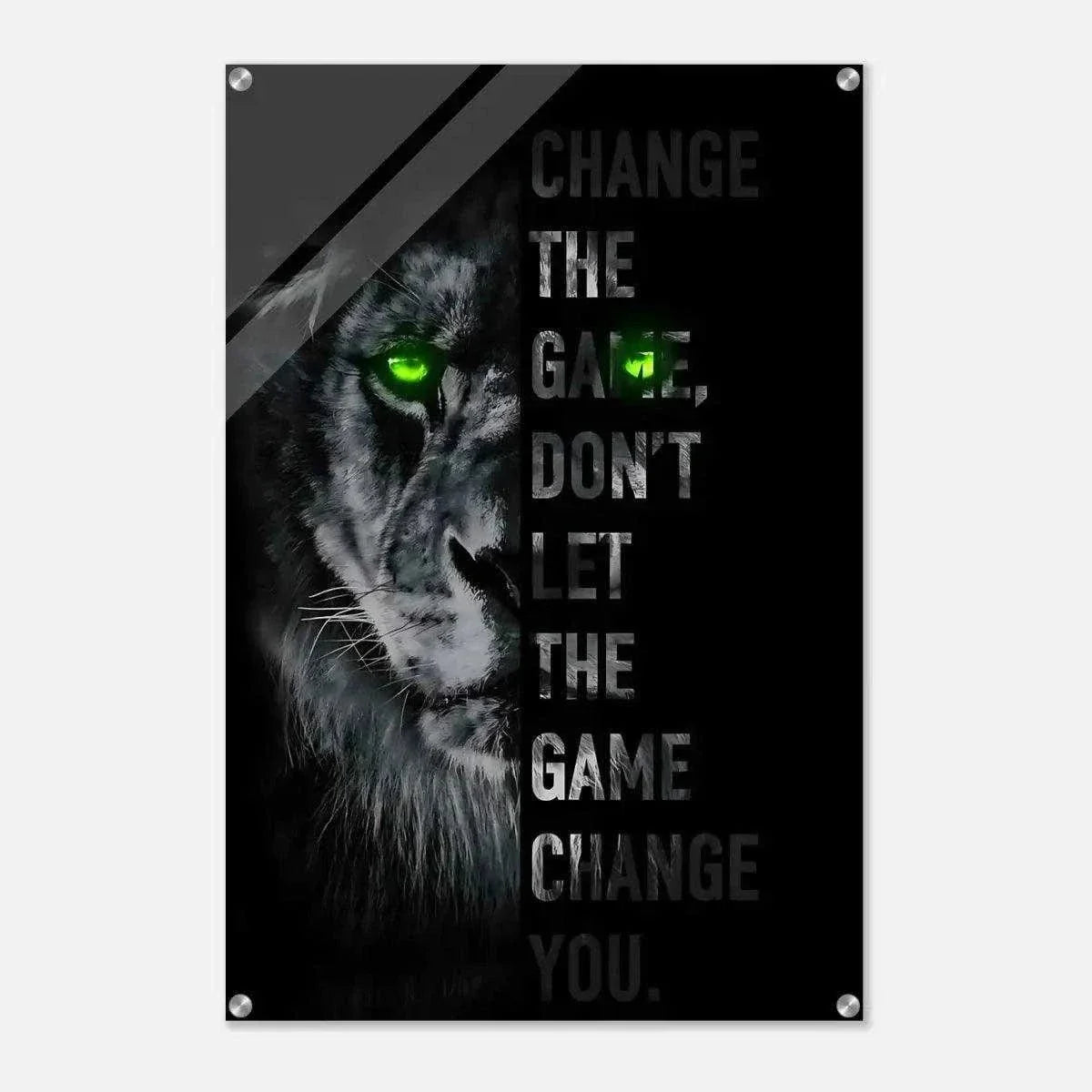 Change the game - Leinwandbild Motivation