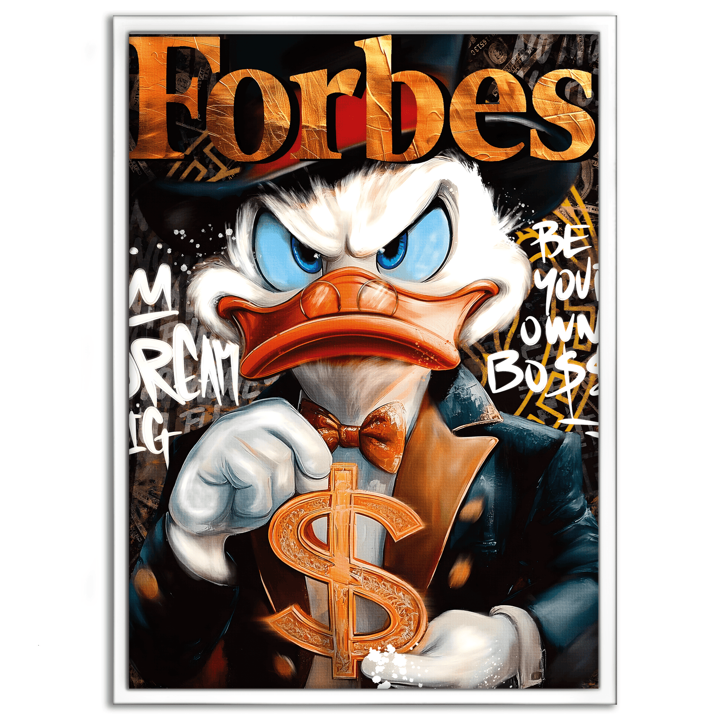 Dollar Dagobert FORBES - Leinwandbild Pop Art / Motivation