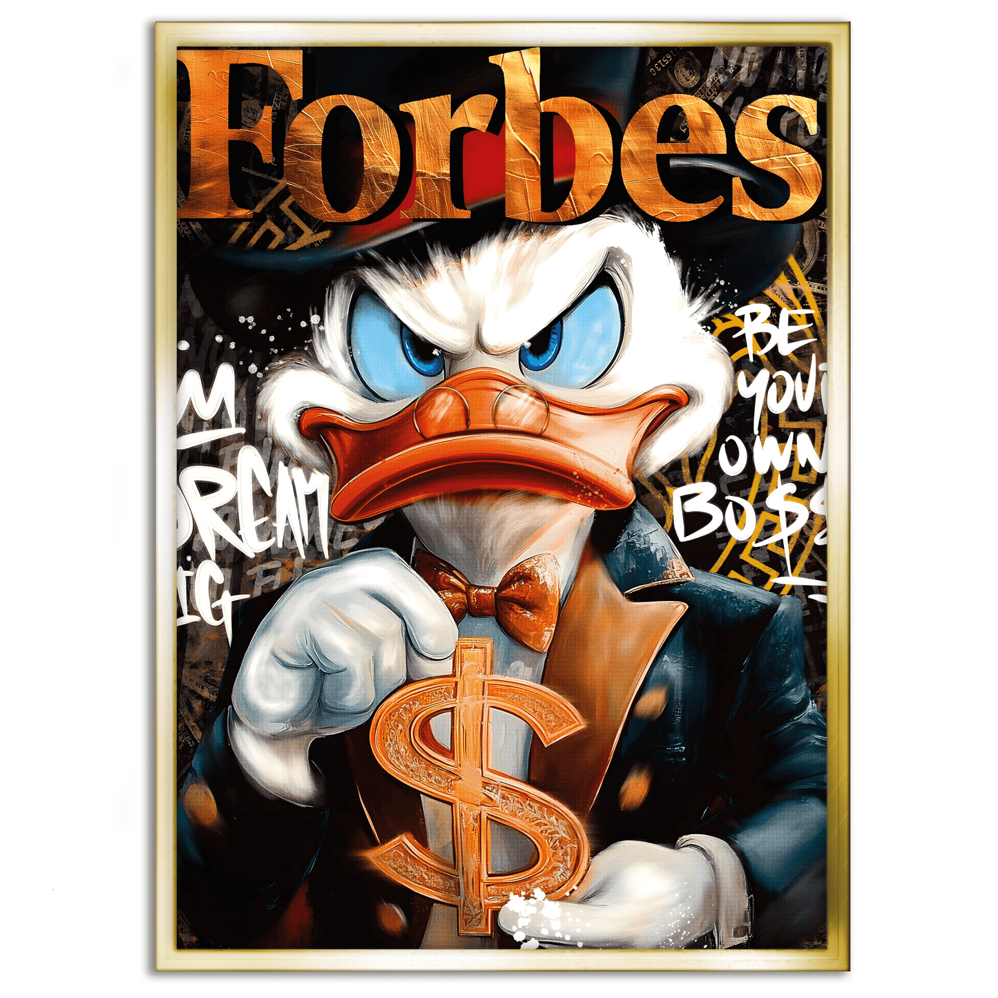 Dollar Dagobert FORBES - Leinwandbild Pop Art / Motivation