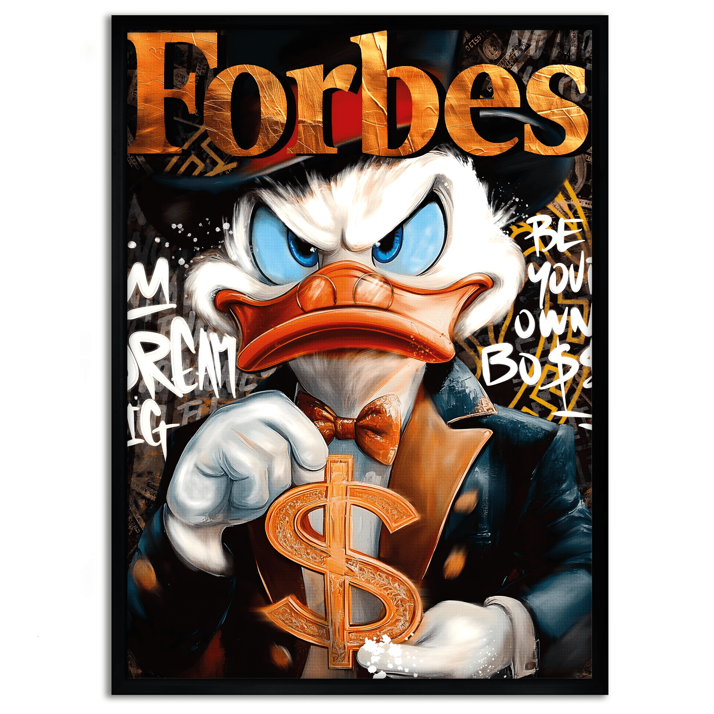 Dollar Dagobert FORBES - Leinwandbild Pop Art / Motivation