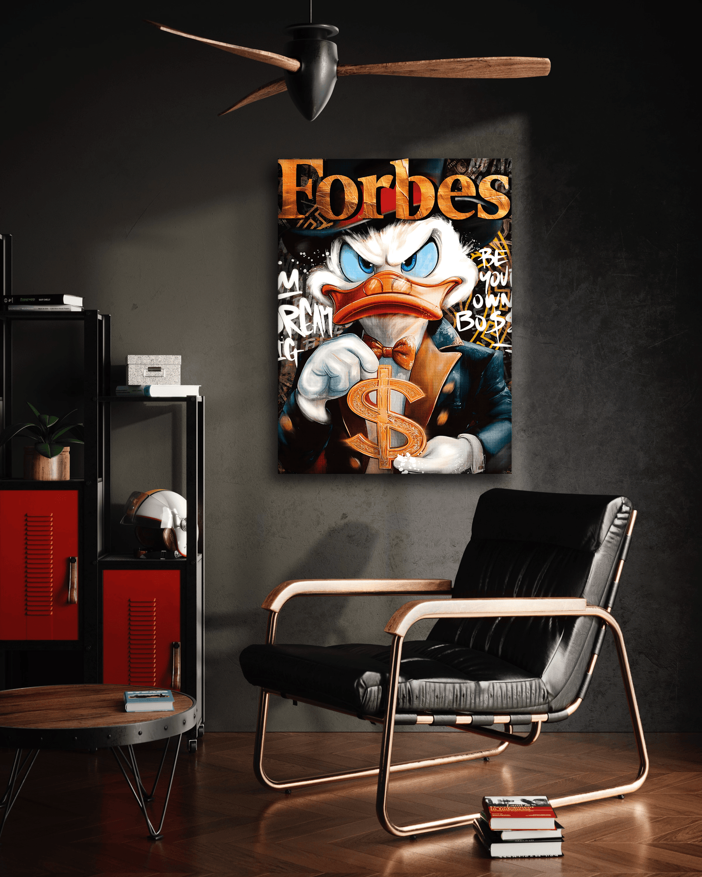 Dollar Dagobert FORBES - Leinwandbild Pop Art / Motivation