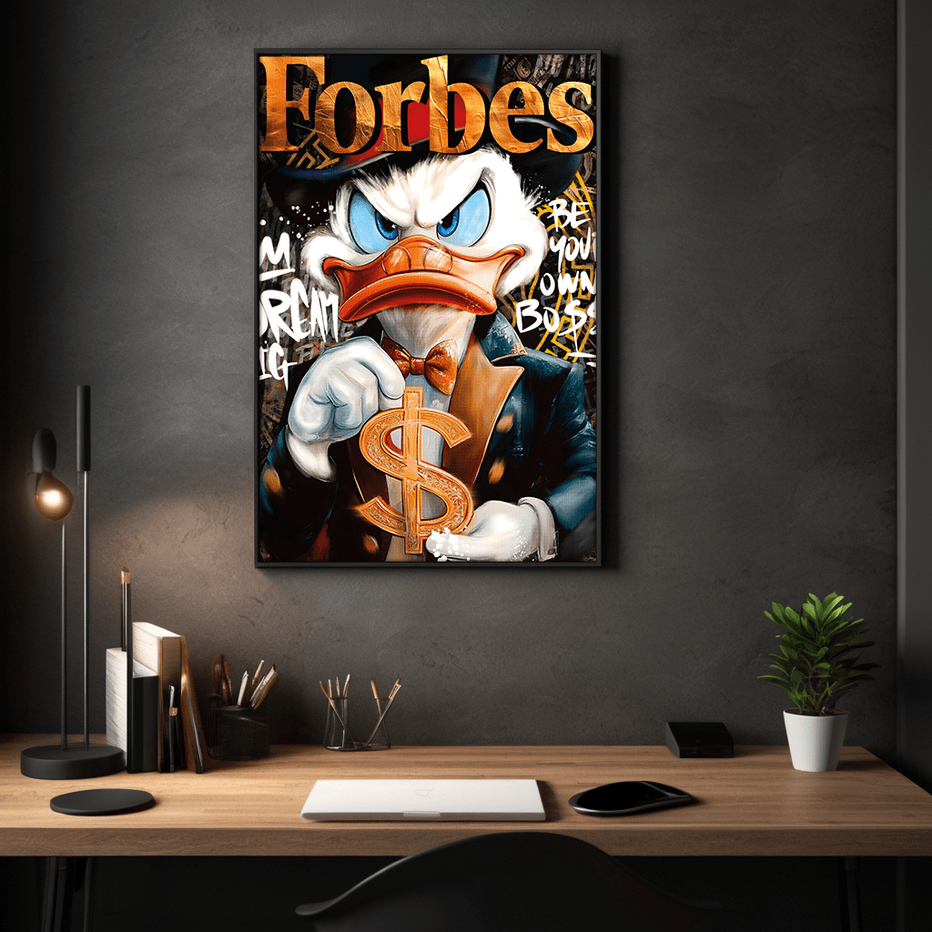 Dollar Dagobert FORBES - Leinwandbild Pop Art / Motivation