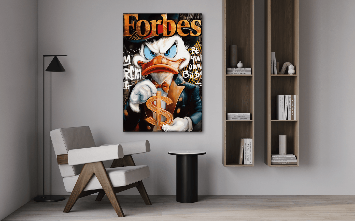 Dollar Dagobert FORBES - Leinwandbild Pop Art / Motivation
