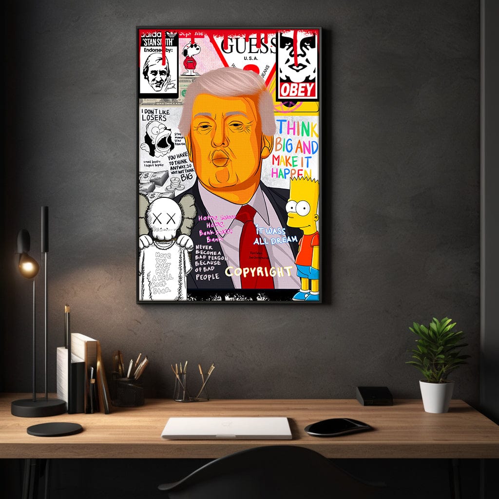 Donald Trump - Leinwandbild Pop Art