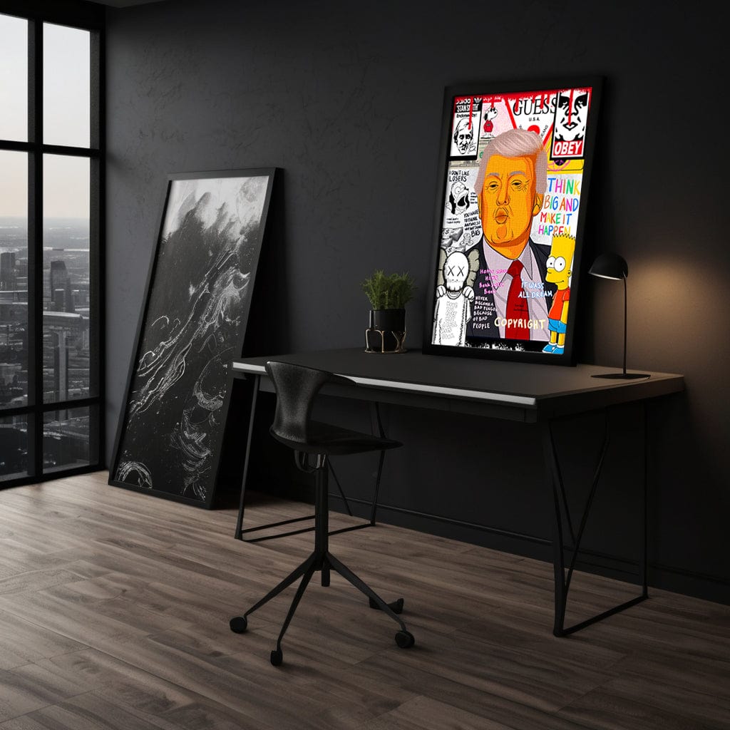 Donald Trump - Leinwandbild Pop Art