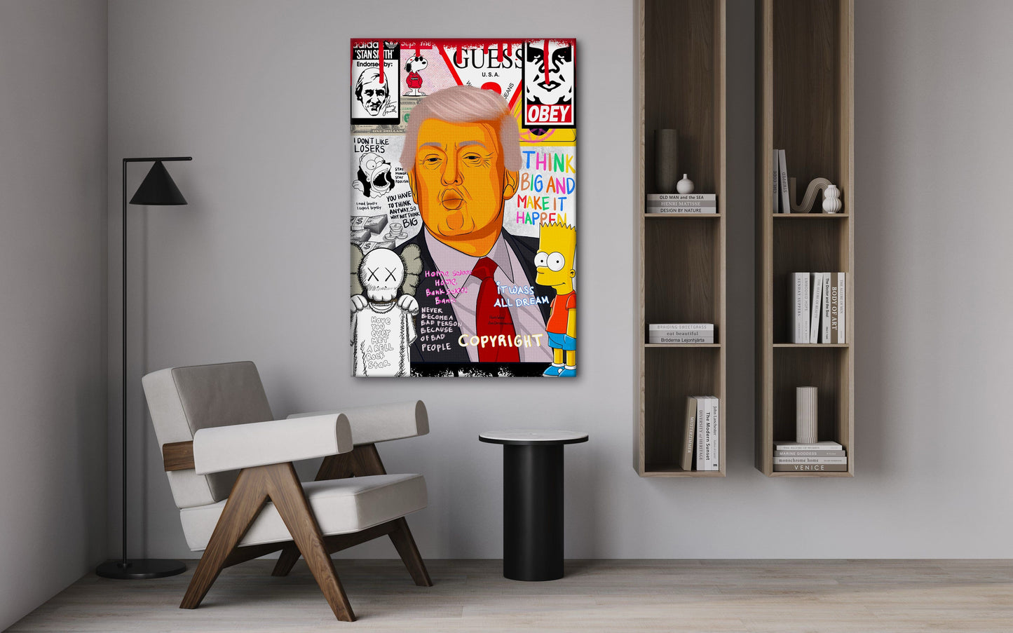 Donald Trump - Leinwandbild Pop Art