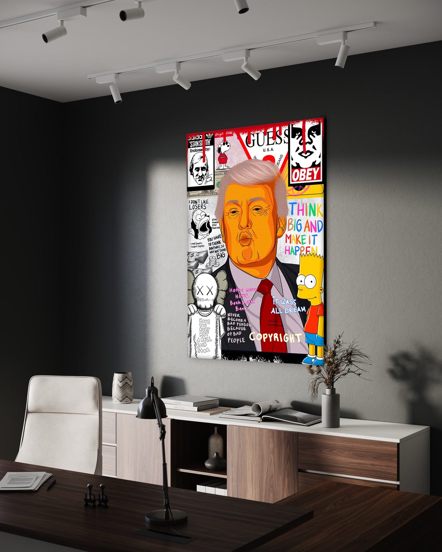 Donald Trump - Leinwandbild Pop Art