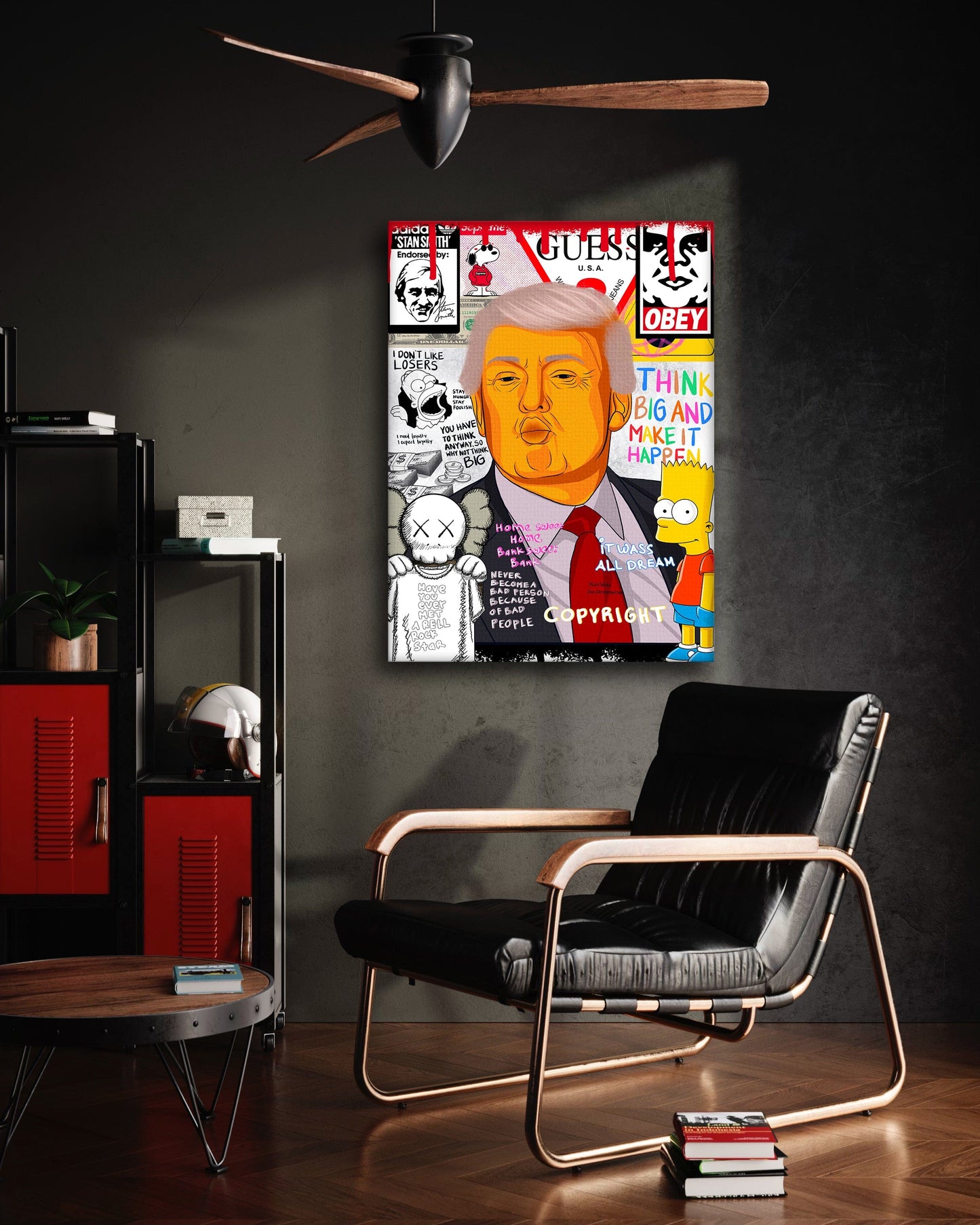 Donald Trump - Leinwandbild Pop Art