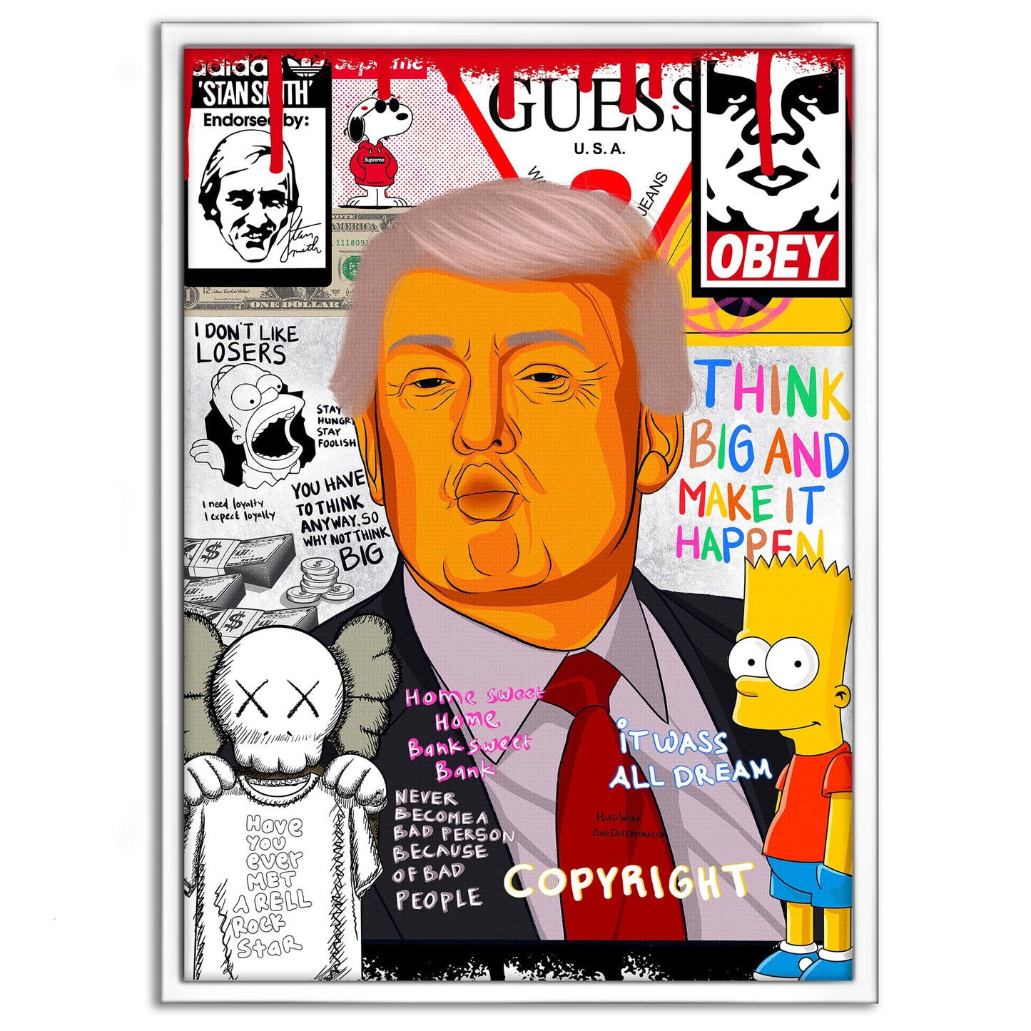 Donald Trump - Leinwandbild Pop Art