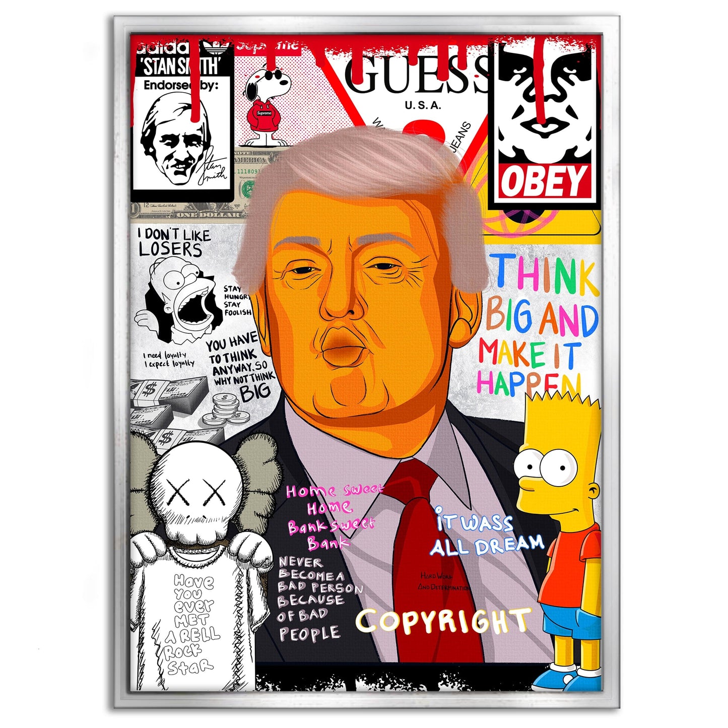 Donald Trump - Leinwandbild Pop Art