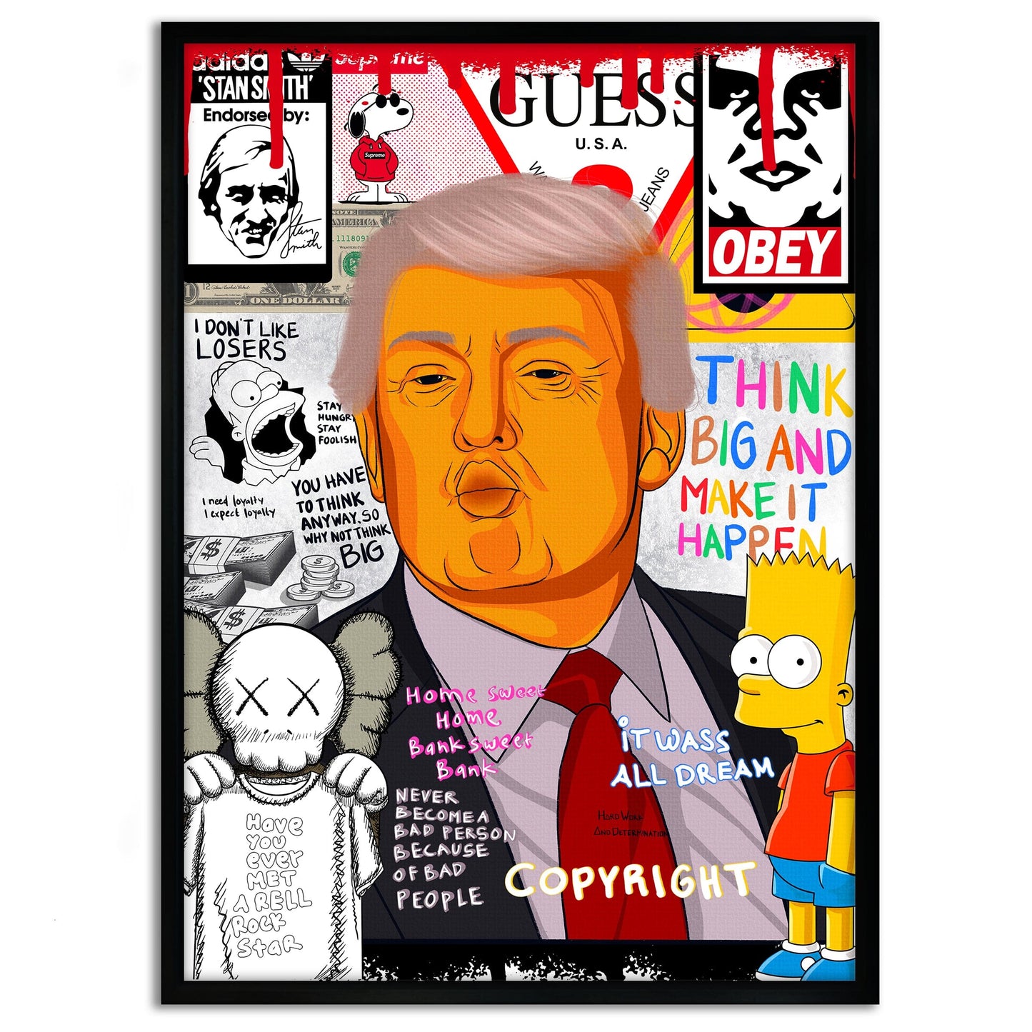 Donald Trump - Leinwandbild Pop Art