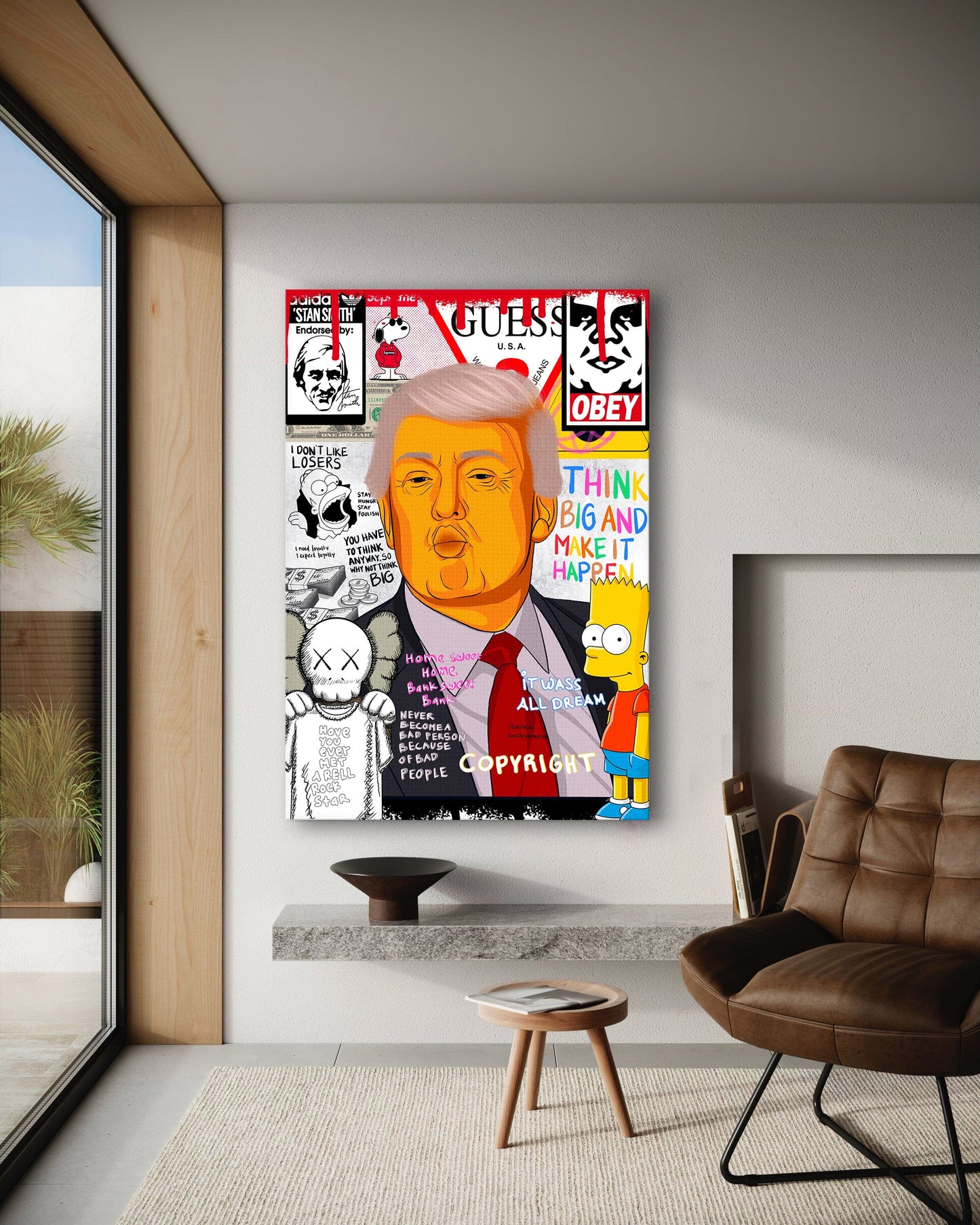 Donald Trump - Leinwandbild Pop Art