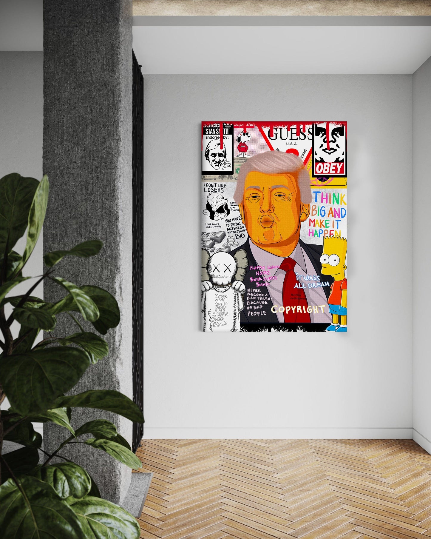 Donald Trump - Leinwandbild Pop Art
