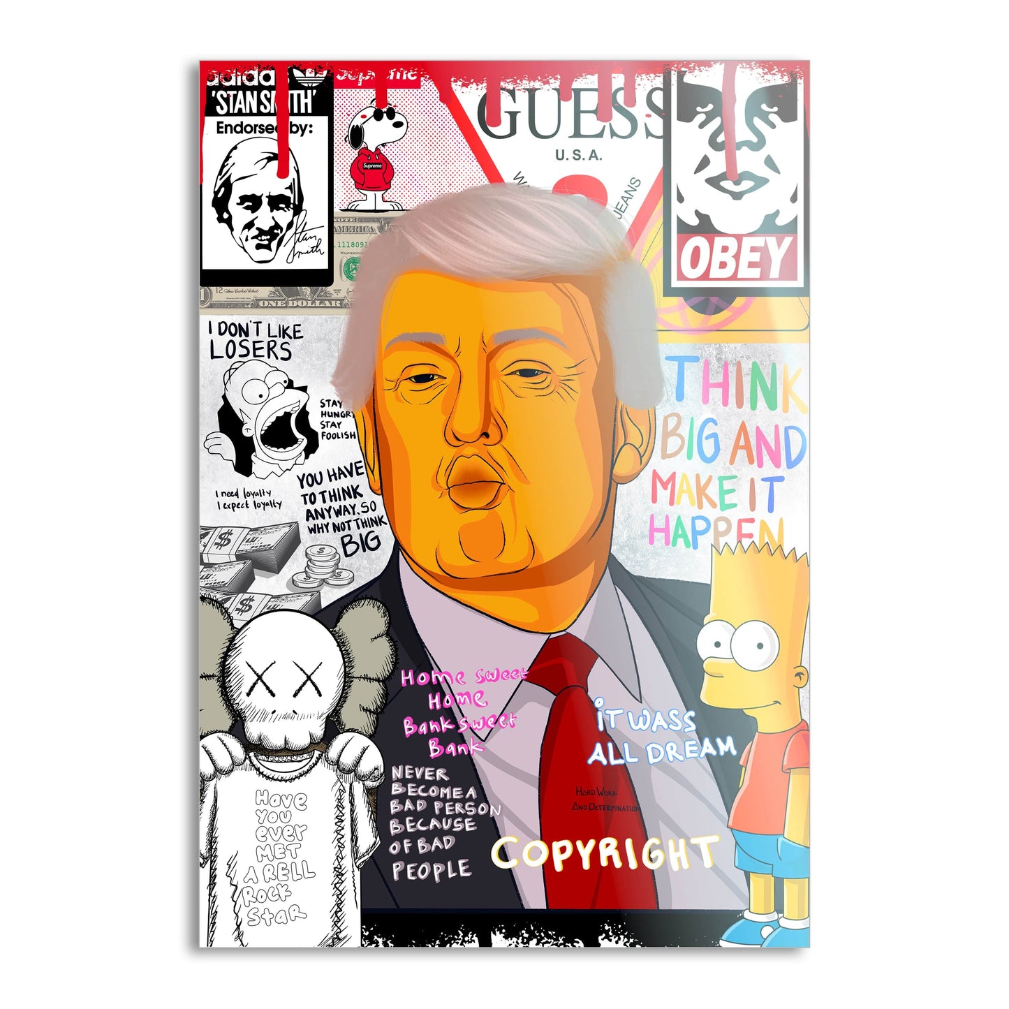 Donald Trump - Leinwandbild Pop Art
