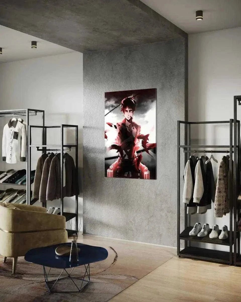 Eren Jaeger - Attack on Titan - Anime Leinwandbild