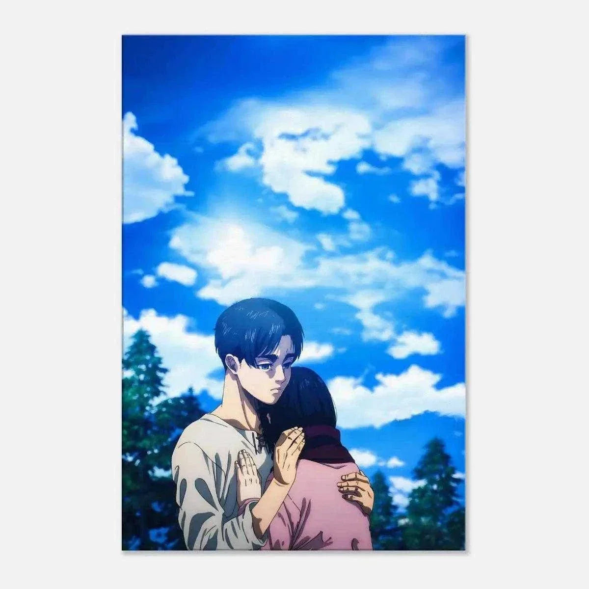 Eren & Mikasa - Anime Leinwandbild