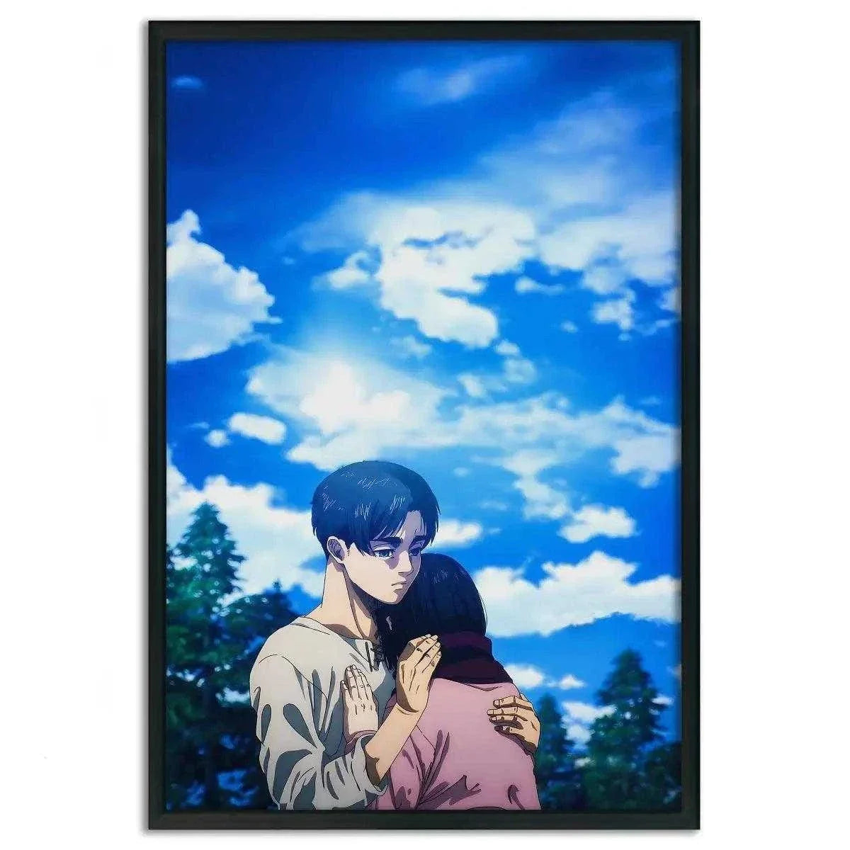 Eren & Mikasa - Anime Leinwandbild