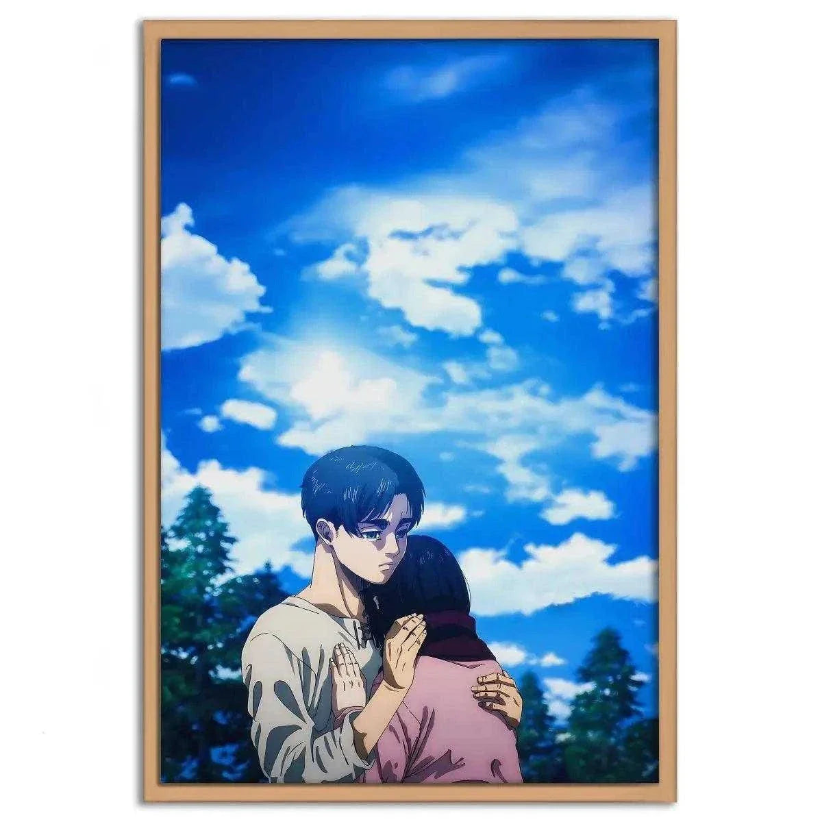 Eren & Mikasa - Anime Leinwandbild
