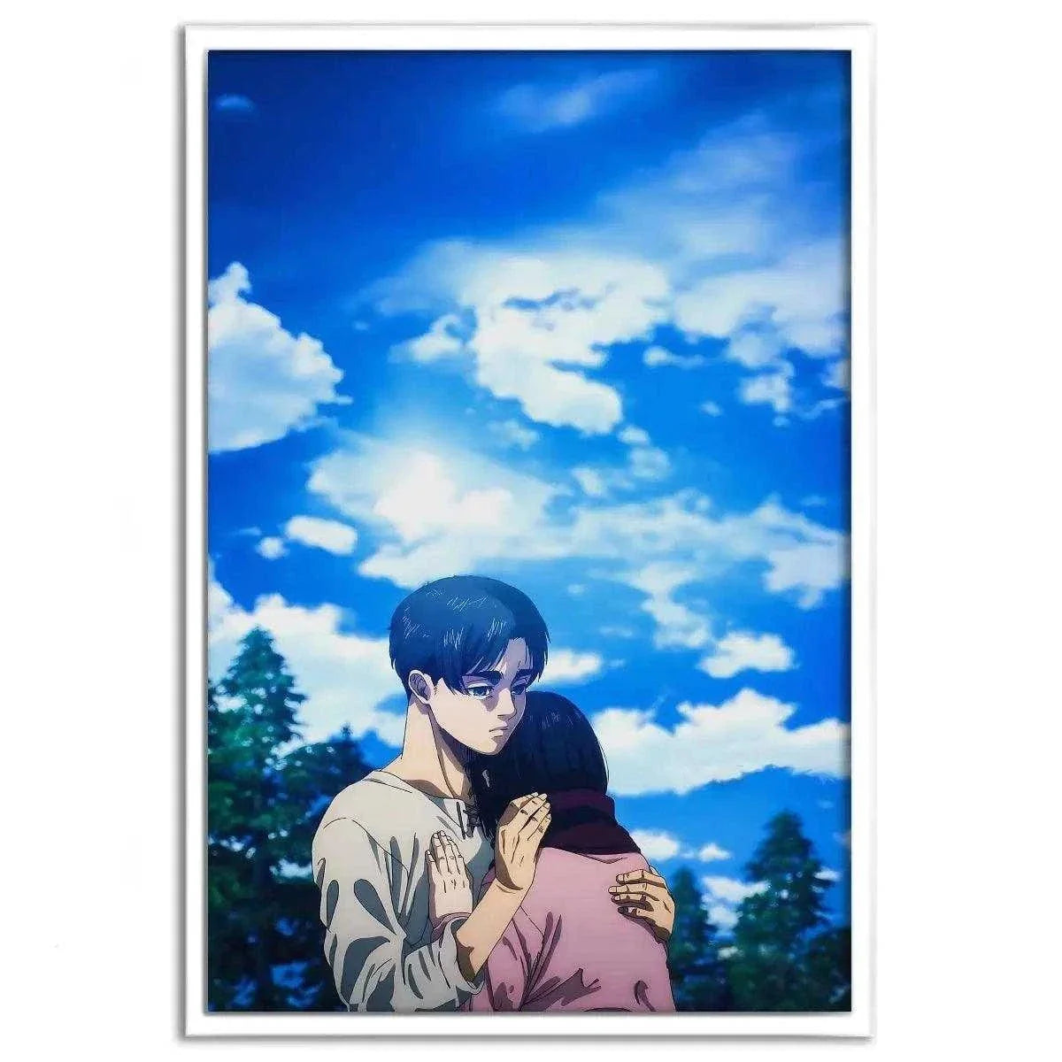 Eren & Mikasa - Anime Leinwandbild